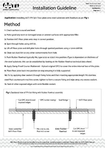 installation_guideline_fp1_301_steel_rawlnut_m6cskmachine