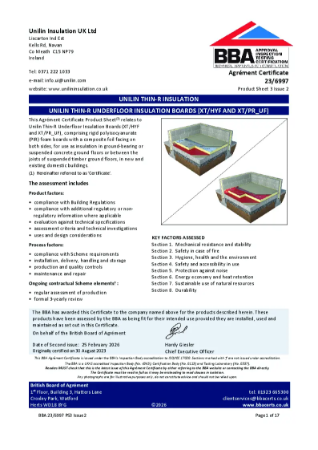 BBA Agrément Certificate