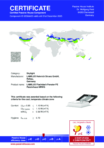Passive House Institute - Certificate