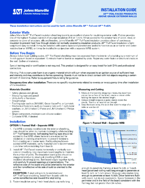 AP Foil Residential Installation Instructions - Exterior Walls