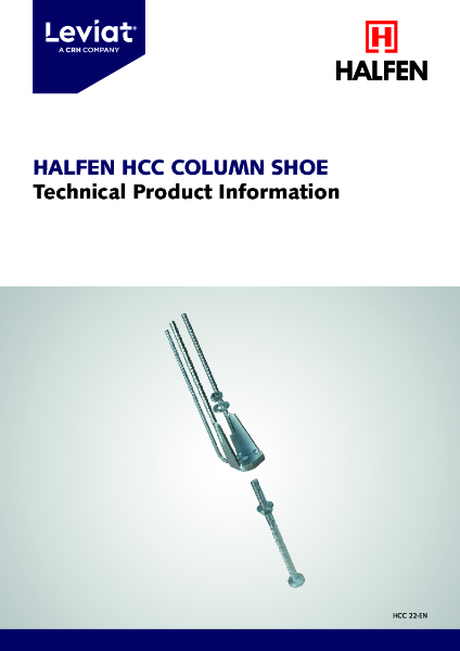 Halfen HCC Technical Product Information HCC 22-EN