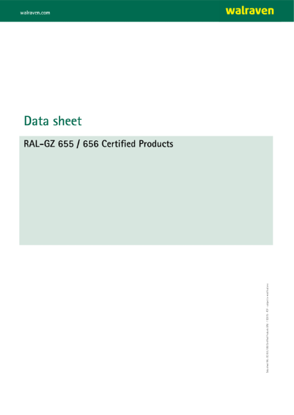 RAL Certified Products Data Sheet
