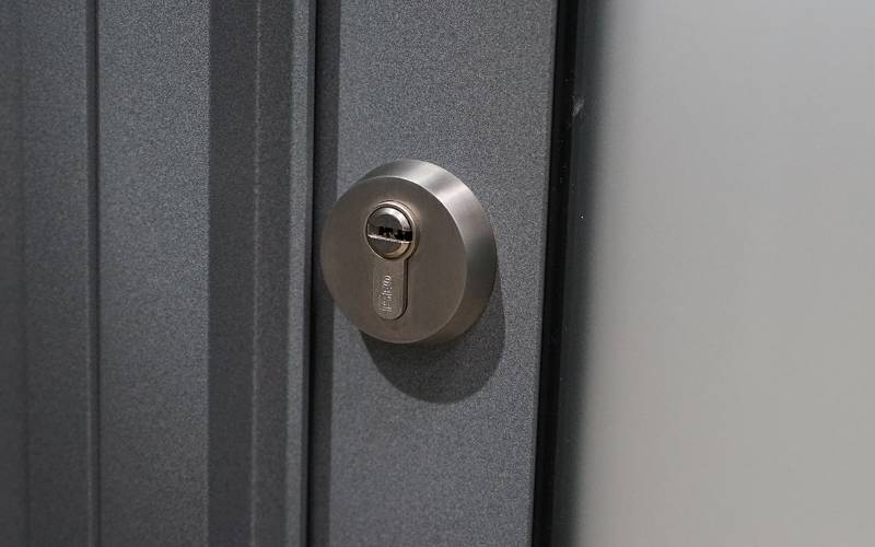 Stainless Steel Cylinder Pull with External Security Escutcheon -  BLU™  CP80 | Coastal Group - Security Escutcheon and Cylinder Pull 