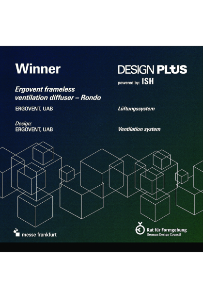 Design Plus 2023 award powered by ISH