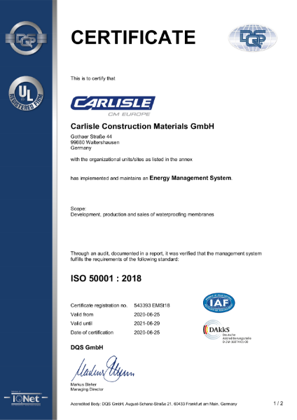 Carlisle ISO 50001