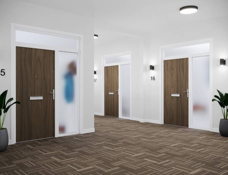 FD30 PAS24 Flat Entrance Doorset