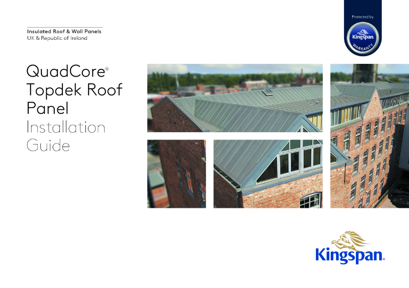 QuadCore®Topdek Roof Panel Installation Guide