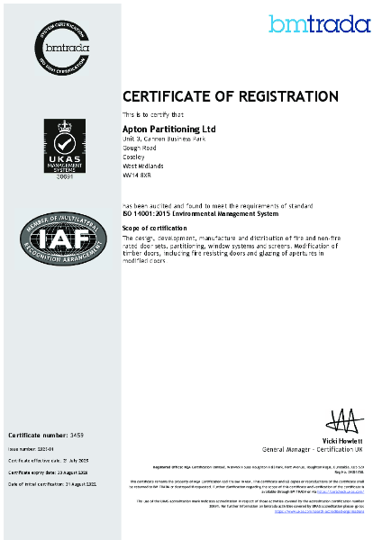 BM TRADA ISO 14001:2015 Environmental Management System 