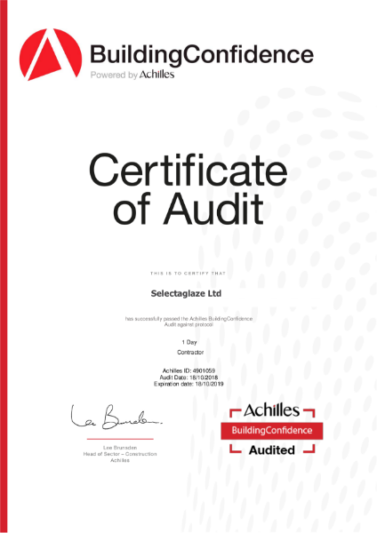 Achilles Certificate of Audit