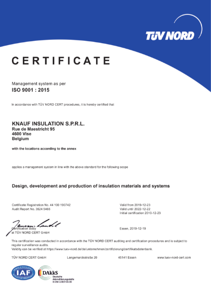 ISO 9001 Certificate