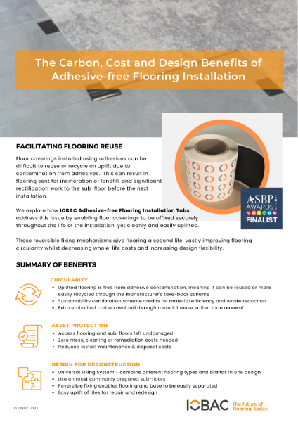 Whitepaper - Cost, Carbon & Design Benefits of Adhesive-free Flooring Installation