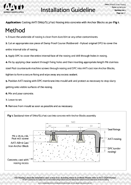 installation_guideline_sn93_SL3_140_concrete_castin_anchorblock Rev.6