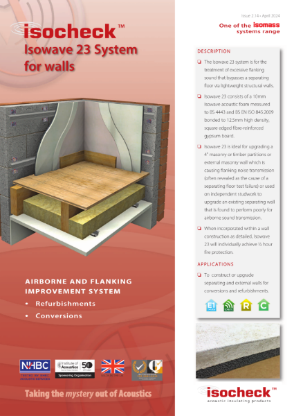 Isocheck Isowave 23 for Walls - Data Sheet v2.14