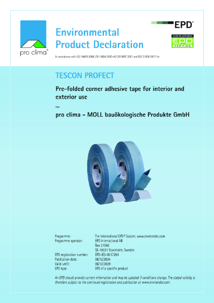pro clima TESCON PROFECT Environmental Product Declaration (EPD)