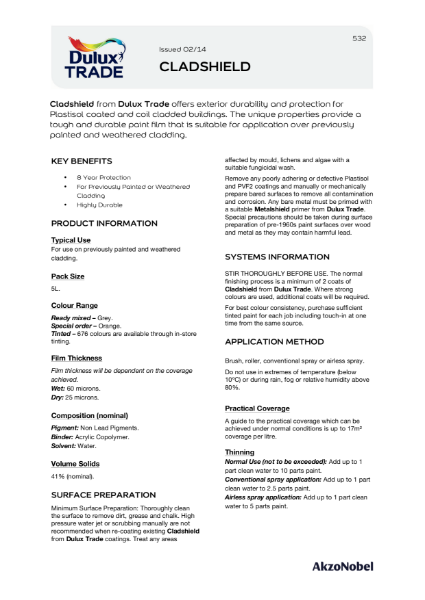 Dulux Trade Cladshield