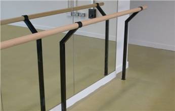 Floor-mounted Single Ballet Barre Bracket