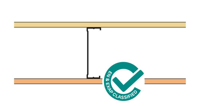 Siniat Single Frame Metal Stud Partition CS14R-15Un#15Aq - Metal Stud Partitioning