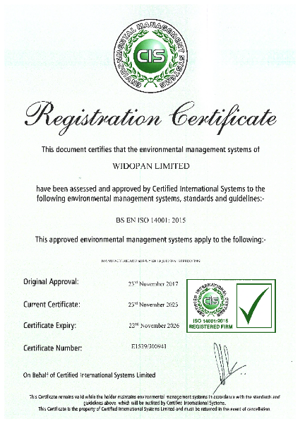 ISO 14001 Certification