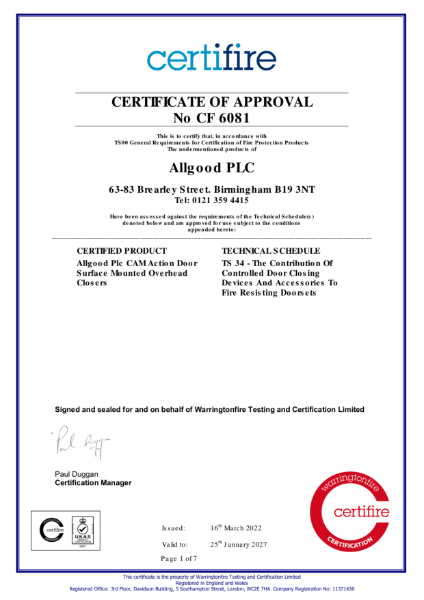 Certifire Certificate