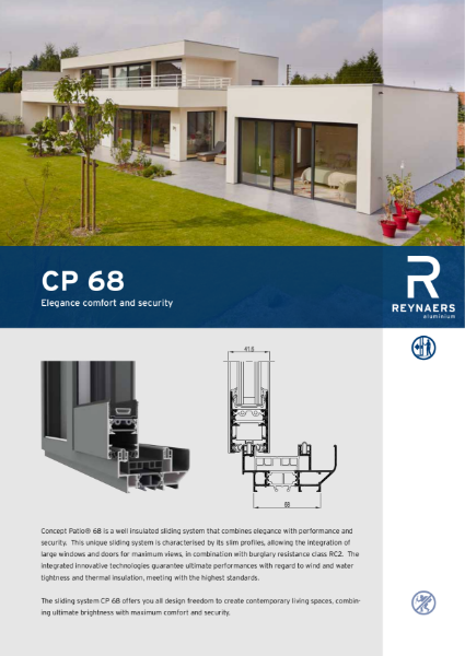 Aluminium Sliding Door System - CP 68 Concept Sliding System