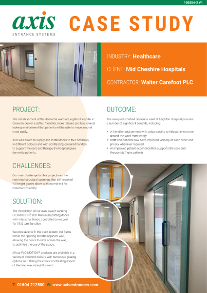 Axis Case Study 41 Leighton Hospital