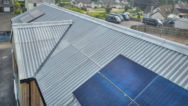 UrbanPro fibre cement profiled sheeting features on Bradworthy Primary Academy in Devon