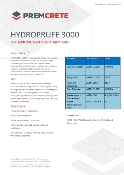 Hydroprufe 3000 TDS