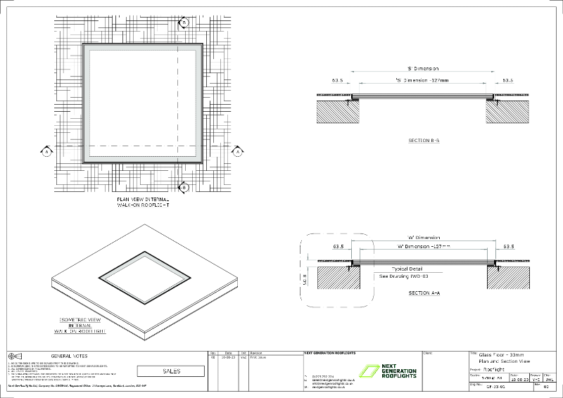 Internal Walk-On Rooflight