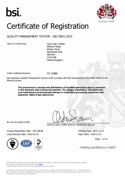 ISO 9001:2015 Certificate