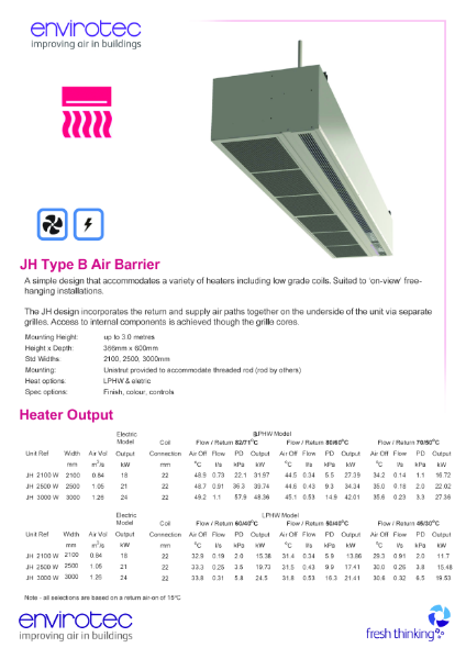 Modular/JH Air Curtain