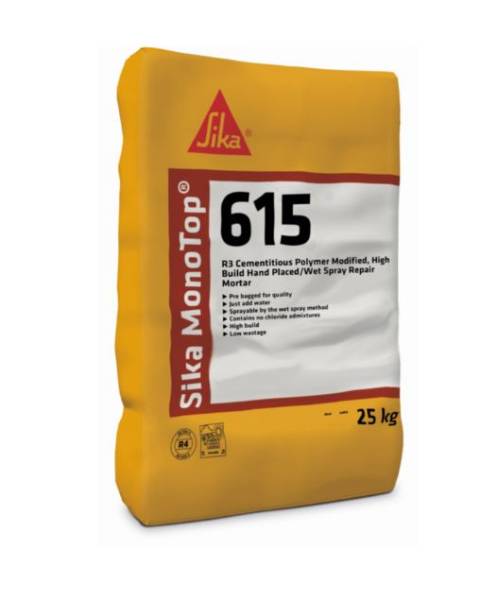 Sika MonoTop®-615 - Concrete Repair and Reprofiling Mortar