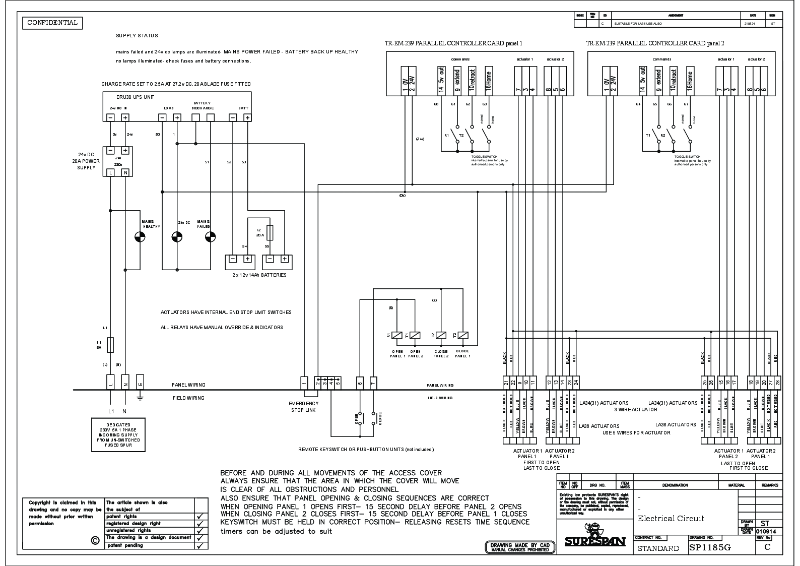SP1185G Double Leaf - Double Actuator
