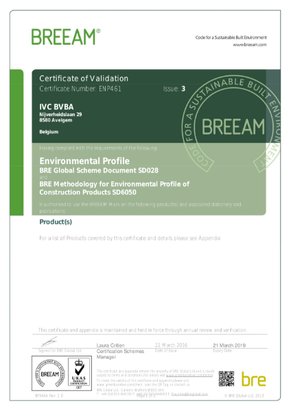 BREEAM Certificate