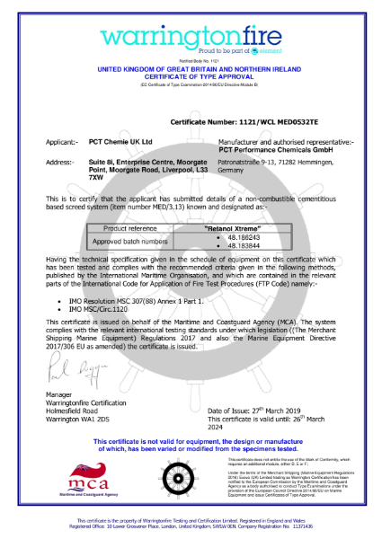 Wheel Mark - Certificate of Approval