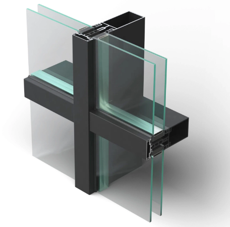 Novastruct FSX 100 (AA 100) Aluminium 50 mm Stick Curtain Wall System - Stick-frame Curtain Wall System