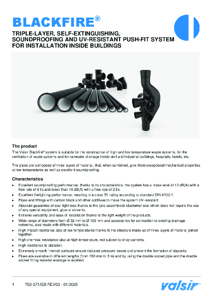 Blackfire Technical Data Sheet