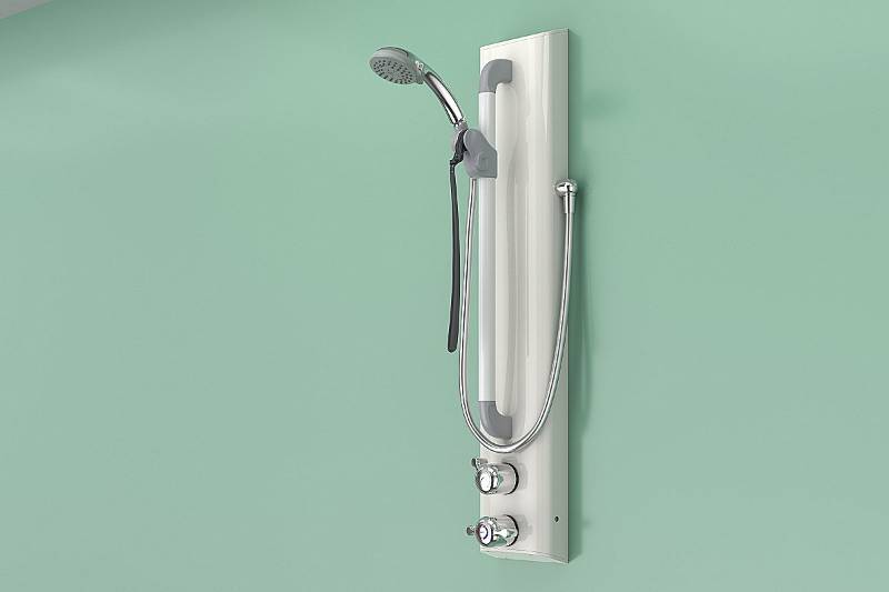 Shower Assembly with Dual Controls, Riser, Hose and Three Function Handset (excl. ILTDU) -  Doc M Accessible Showers