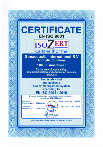 ISO 9001 Oscar Elite (Sonacoustic)