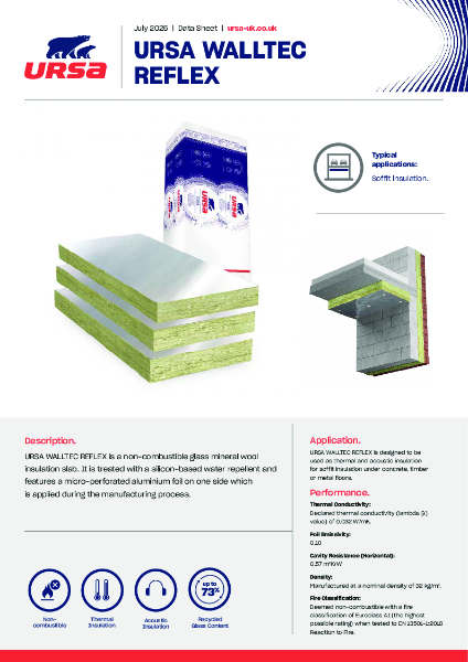 URSA WALLTEC REFLEX - Datasheet