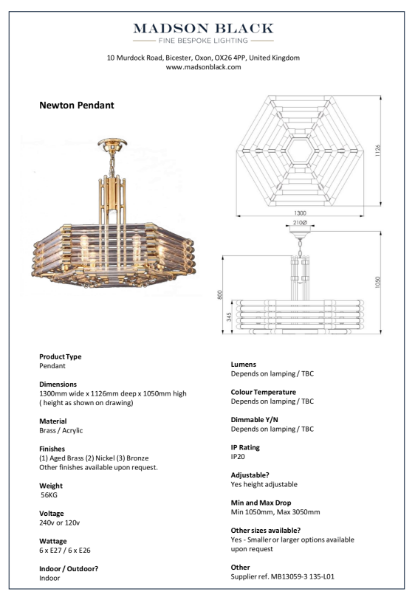 Newton Pendant Chandelier