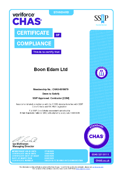 CHAS Certificate