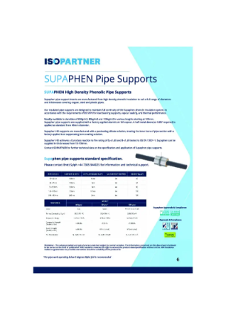 Supaphen HD Phenolic Pipe Supports