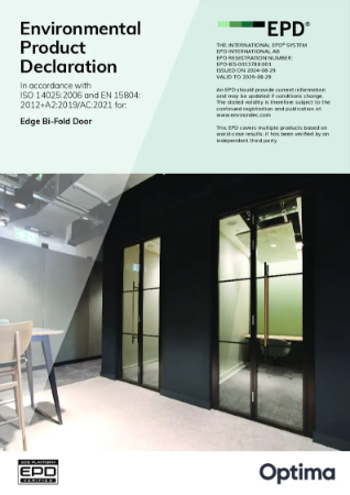 Environmental Product Declaration - Edge Bi-Fold Door 