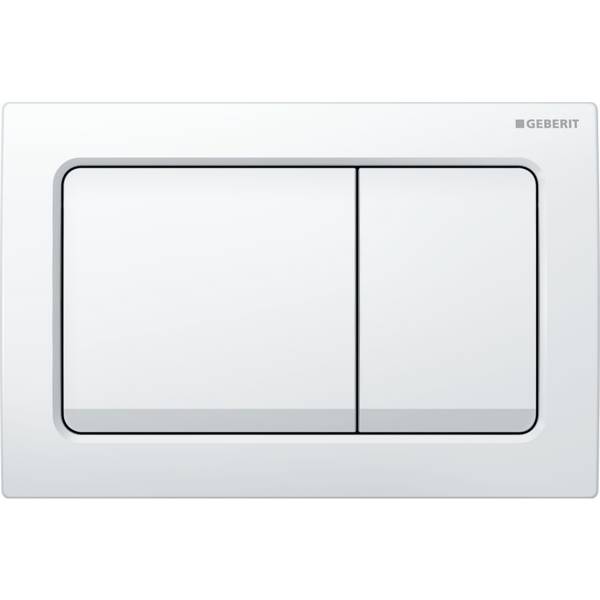 Geberit Alpha01 flush plate for dual flush, square