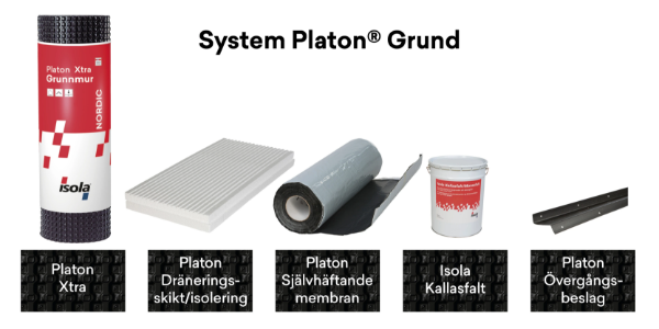 Fuktsäkra grundmuren med Platon Xtra