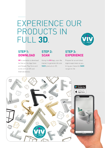 View VADO products in 3D - VIV app