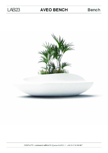 Aveo Bench with Planter