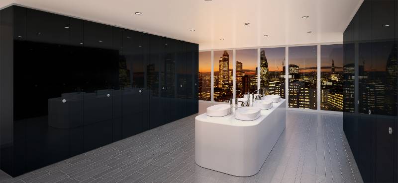 ColourCoat Toilet Cubicle