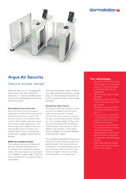 Airport Gate Argus Air Security