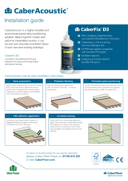 CaberAcoustic Installation guide